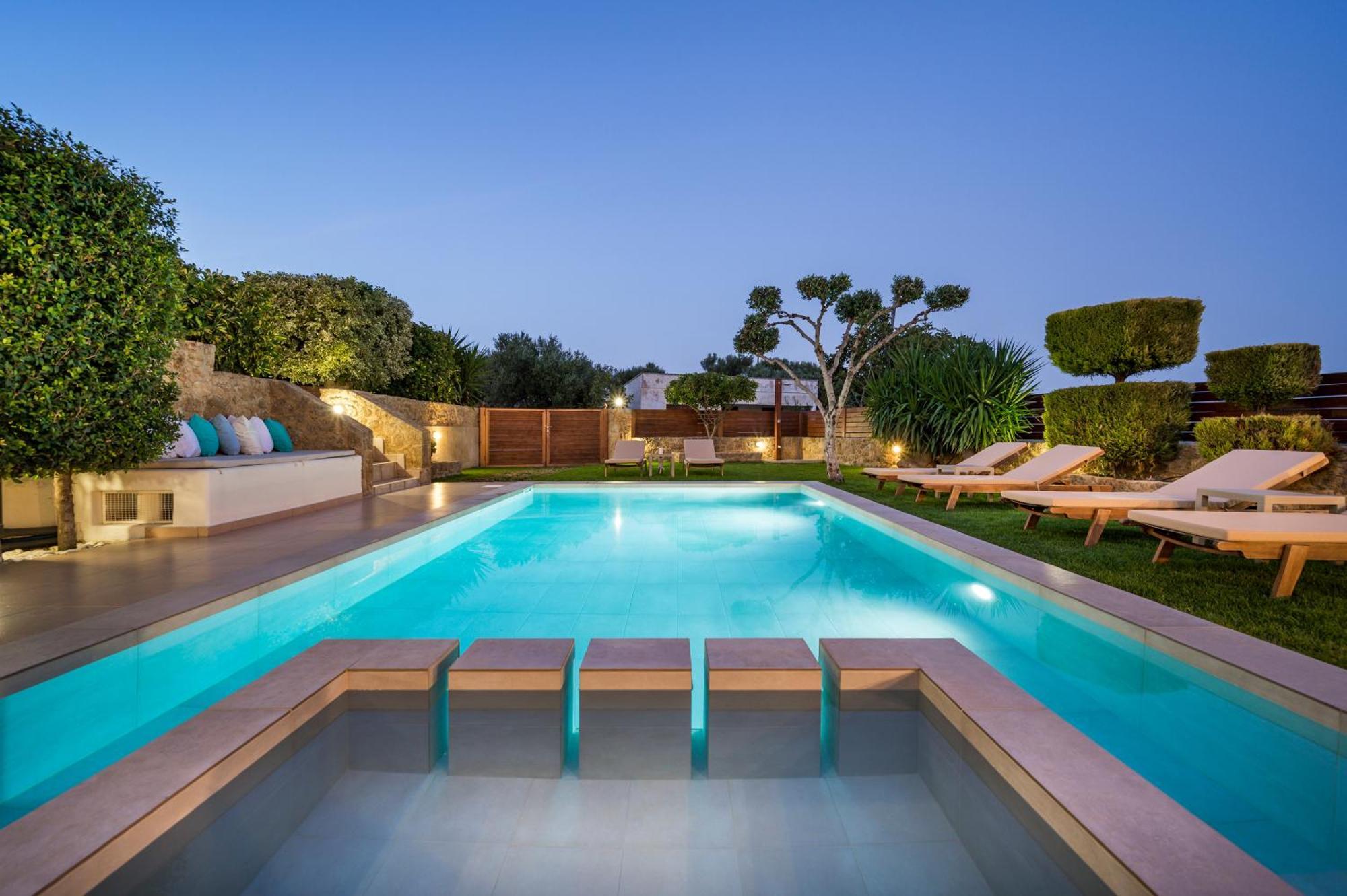 Villa Georgia Heated Pool & Jet-Tub Kolymbari Buitenkant foto